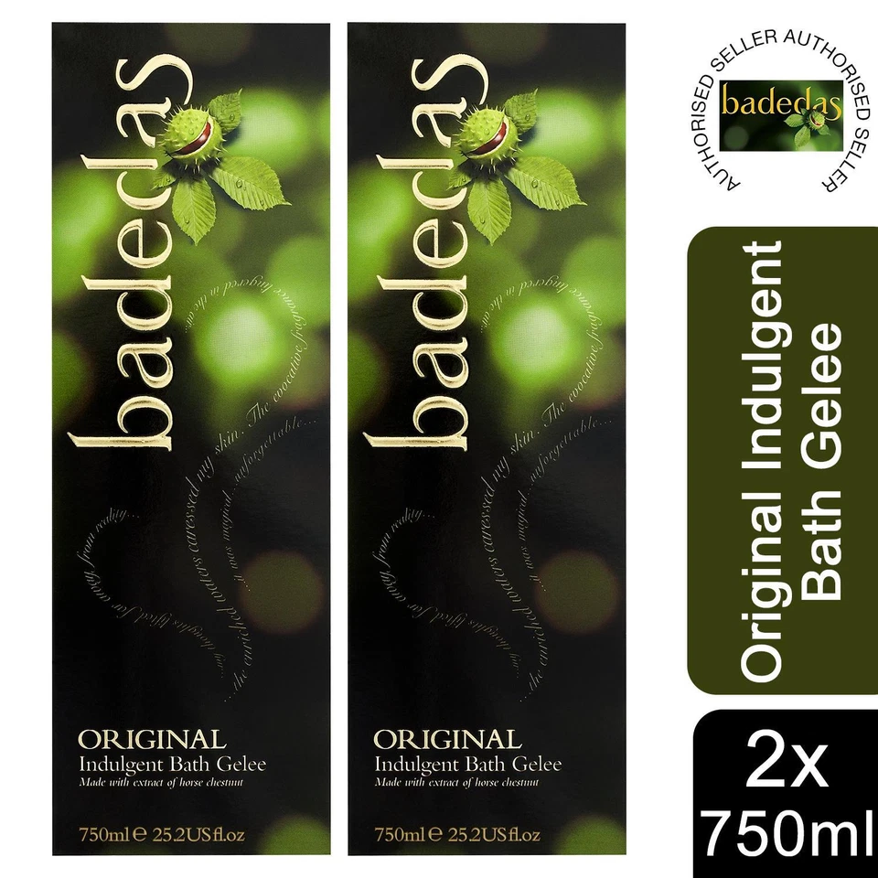 Badedas Original Indulgent Bath Gelee with Chestnut Extract 750ml, 2 Pack