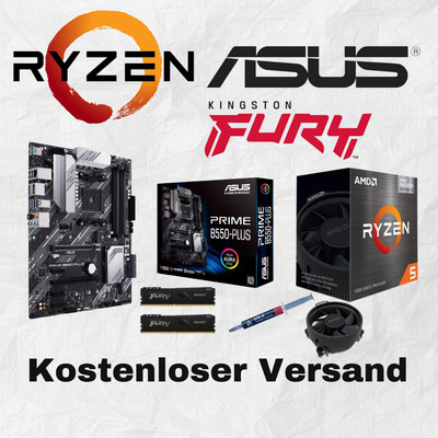 PC Aufrüstkit Bundle AMD Ryzen der 5. Gen + ASUS Prime B550-Plus Mainboard AM4