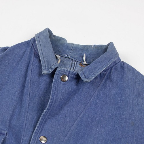 Vintage work jacket workwear blue S distressed - Picture 6 of 8