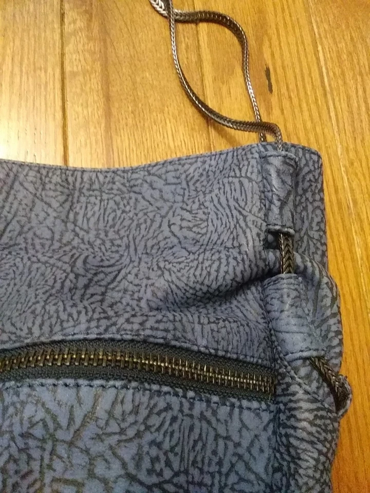 Кожаная синяя темно-синяя джинсовая сумка-ведро Rebecca Minkoff - Изображение 3 из 4