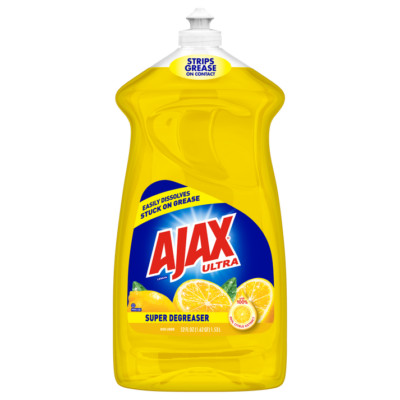 Ajax Ultra Lemon (Super Degreaser) Dish Liquid, 28 oz. (828ml)