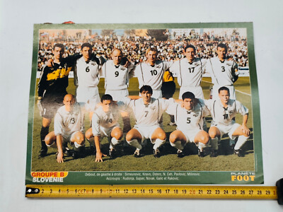 Zeitschrift Planet Foot Poster World Cup 2002 Mannschaft Spanien Slowenien Fußball