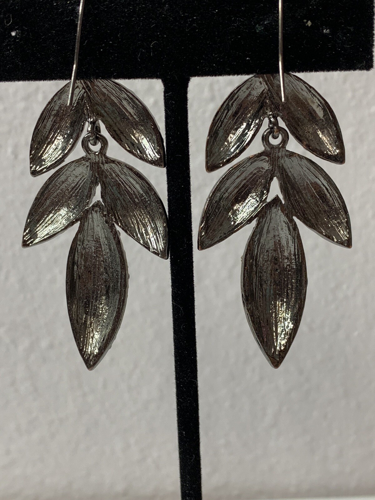 Rhinestone Hinged Dangle Drop Statement Earrings … - image 3