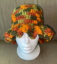 Handmade Crochet Ruffle Hat