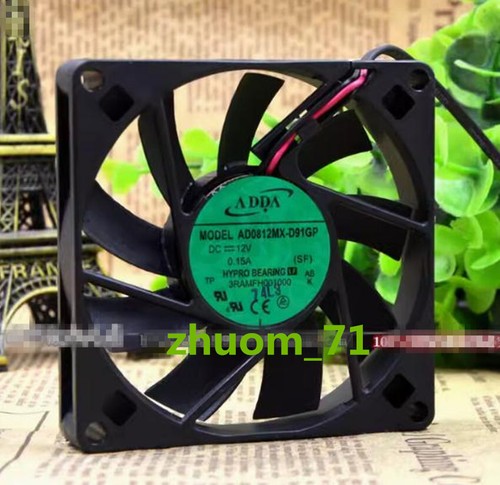 1PC ADDA AD0812MX-D91GP 8015 12V 0.15A Silent chassis power supply cooling fan - Picture 2 of 4