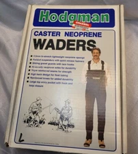 Hodgman "Caster Neoprene" Boot Chest High Fishing Waders - Size LG 13493 
