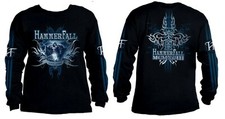 HAMMERFALL cd lgo Threshold EST 1993 MCMXCIII Official LONG SLEEVE SHIRT XL oop