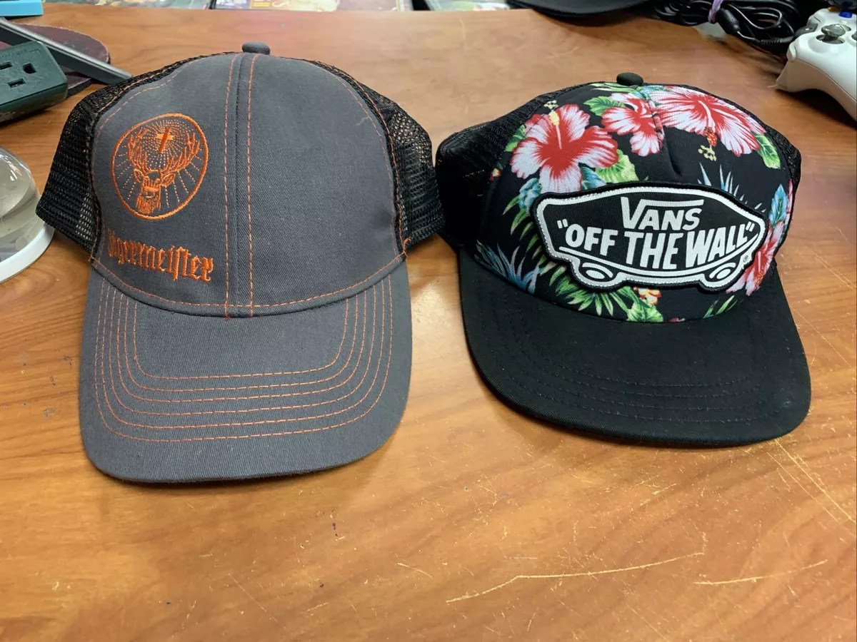 LOT OF 2 hats 1 J germeister 1 Vans