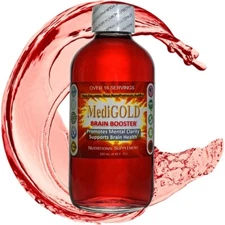 MediGOLD® Brain Booster True Colloidal Gold AuNP Nutrient: 250 mL in Glass