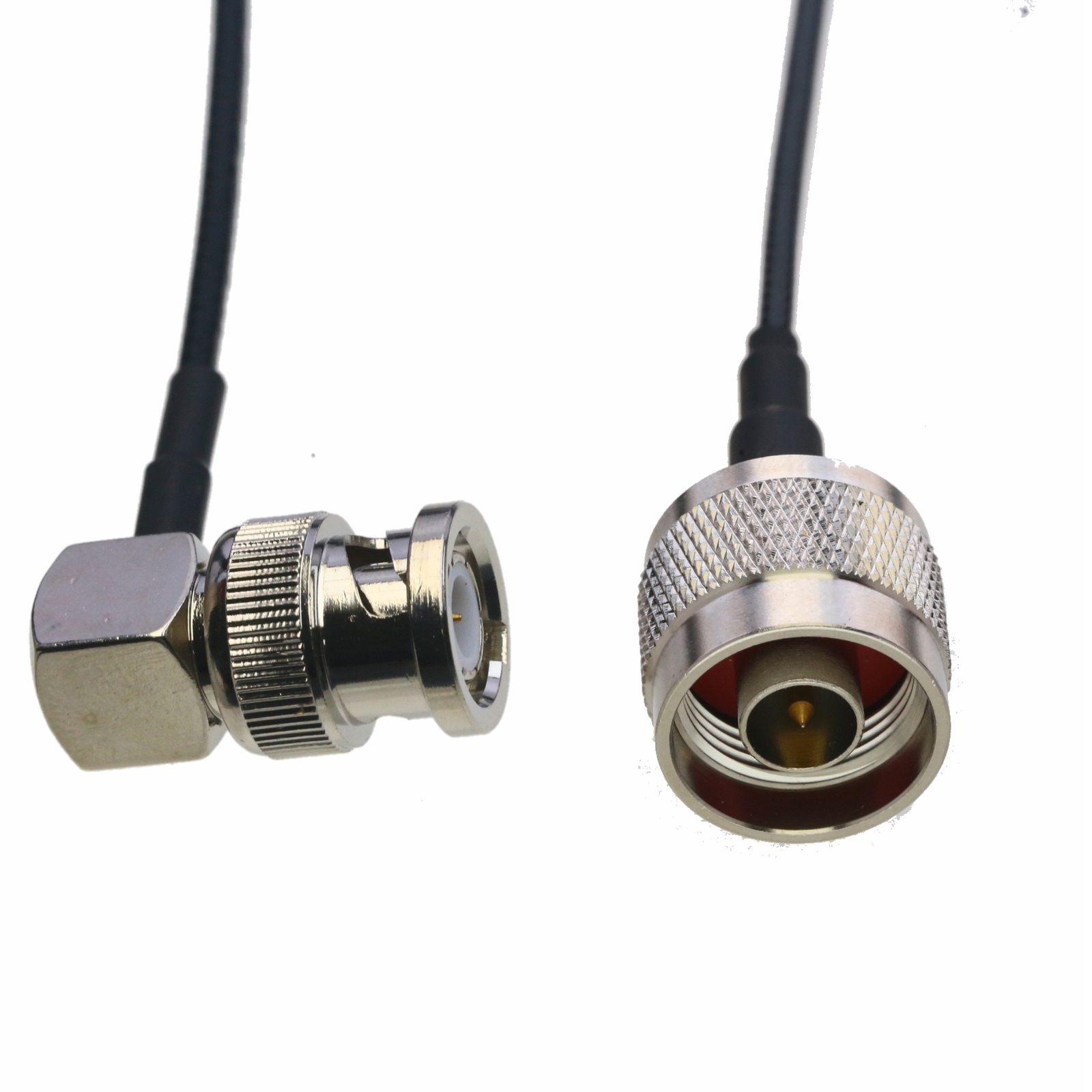RF coaxial Cable BNC male Elbow to N plug RG316 6