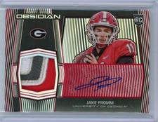 2020 Panini Obsidian JAKE FROMM RED Patch AUTO Autograph RPA RC Giants 2/5