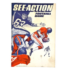 See-Action Football Game Instruction Manual 15 pages Vintage Ephemera 1973