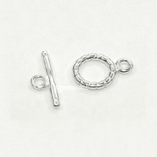 1 set Sterling Silver Rope Toggle Clasp 11mm 51451