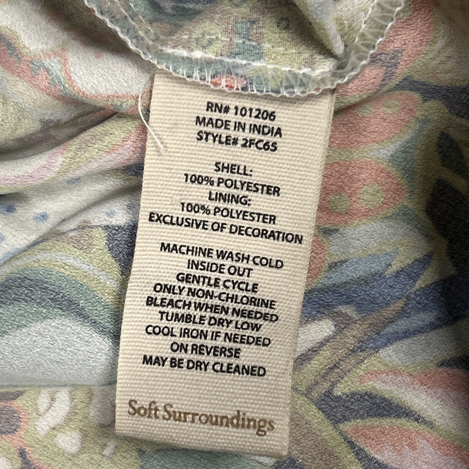 Soft Surroundings Jacket Blazer Medium Floral Emb… - image 8