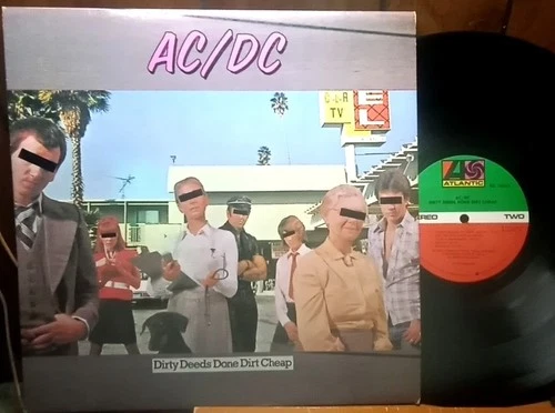 AC/DC Dirty Deeds Done Dirt Cheap Vinyl LP Atlantic SD 16033 1st Pressing