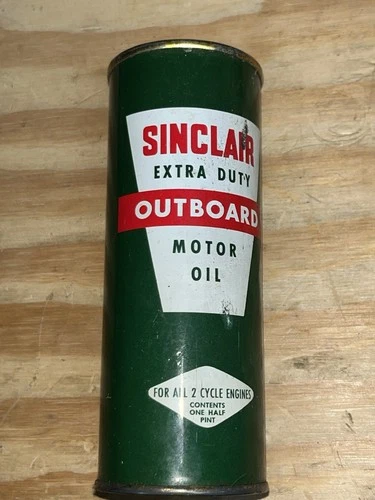 Vintage Sinclair Motor Oil Outboard Marina SEALED GAS OIL SIGN