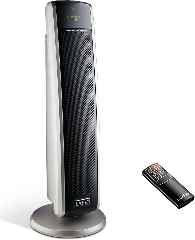 Quiet 1500W Digital Ceramic Heater with Remote Control & Widespread Oscillation - Image 3 of 4
