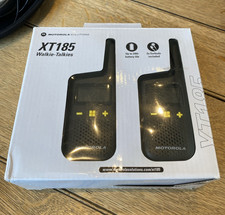 Motorola XT185 Two Way Radio Walkie Talkie Licence Free 8km Range Twin Pack