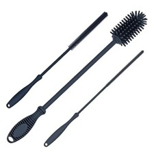 12.5" Silicone Bottle Brush  Straw Cleaner Brush Set  Water Bottle Gray