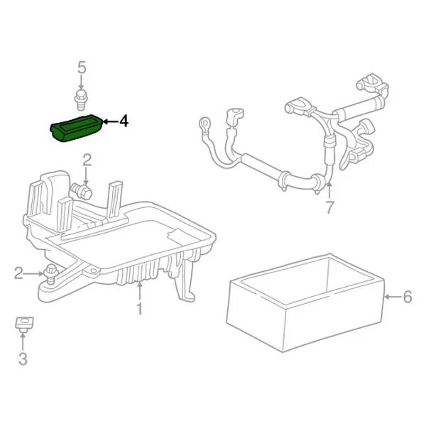 For Jeep Grand Cherokee 2004 Mopar 55136959AC Battery Hold Down Bracket — 第 4/4 张图片