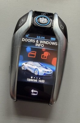 ORIGINAL BMW I8 SMART DISPLAY TOUCHSCREEN 4 TASTEN FERNBEDIENUNG SMART SCHLÜSSELANHÄNGER