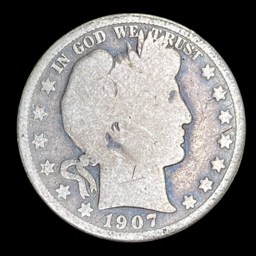 1907-O Barber Silver Half Dollar