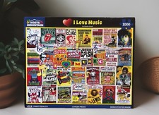 White Mountain I LOVE MUSIC Jigsaw Puzzle 1000 Pieces- Verified Complete