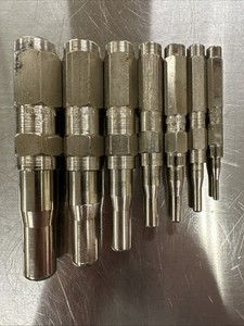 Robinair 3/4" To 3/16” Swaging Tool Punch Set 7 Pc In Set Great Condition!!!