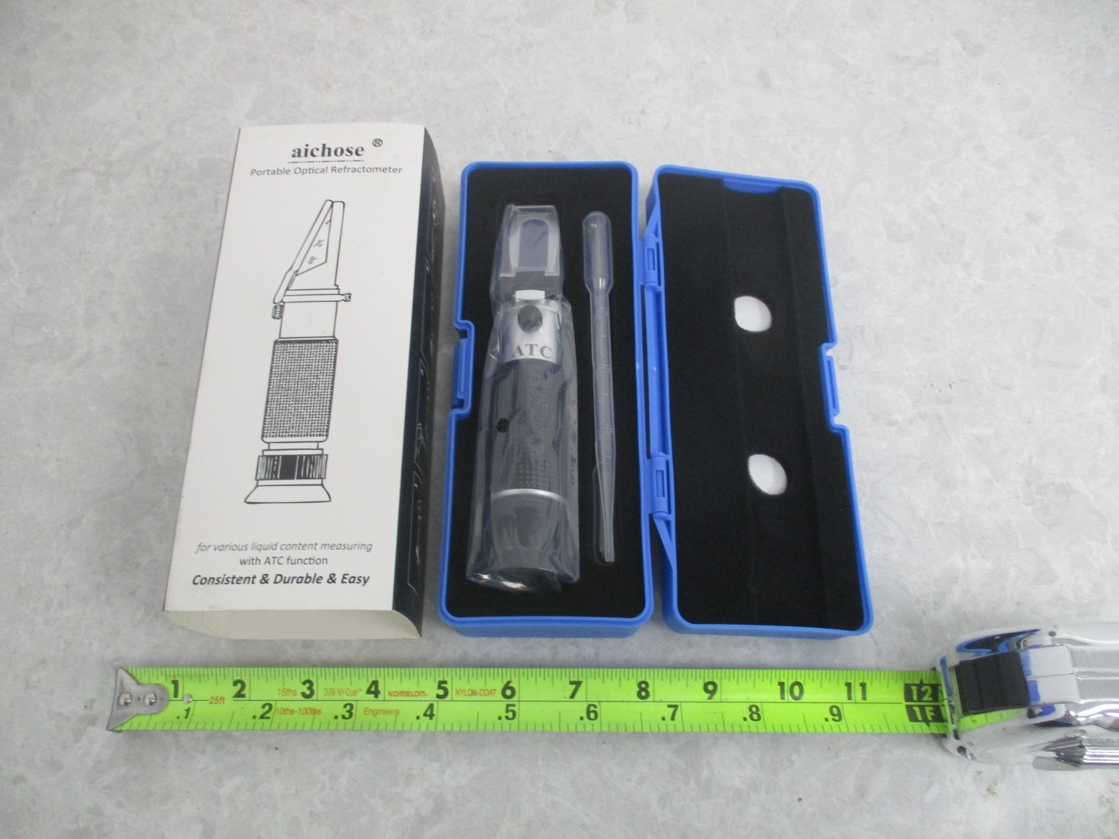 AICHOSE PORTABLE OPTICAL REFRACTOMETER, WITH ATC FUNCTION, BC0019 | eBay