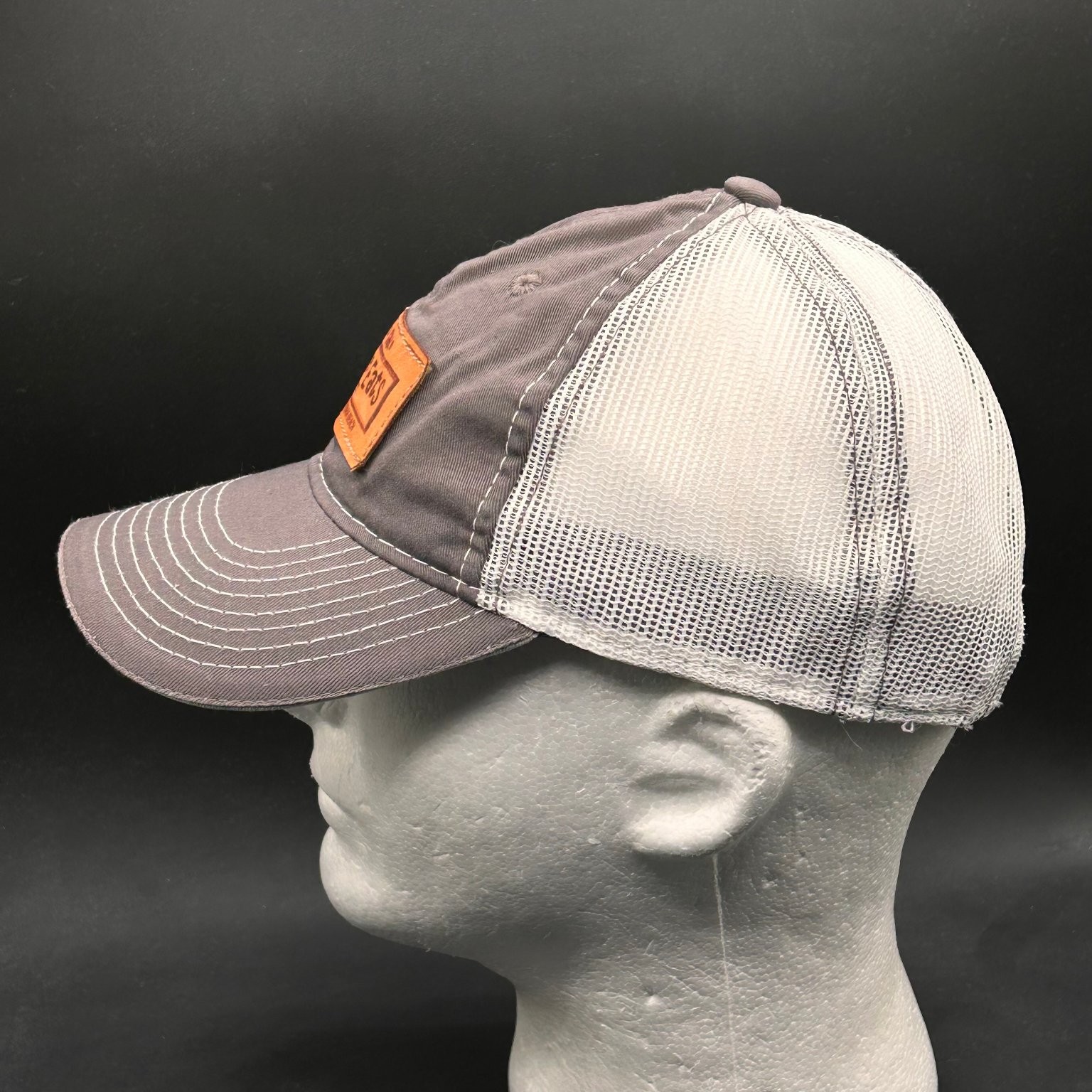 Simple Eats Trucker Hat Men's Adjustable Gray Whi… - image 2