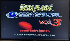 Sega Flash Vol. 3 Sega Saturn Video Game Demo Disc PAL UK Tested Working