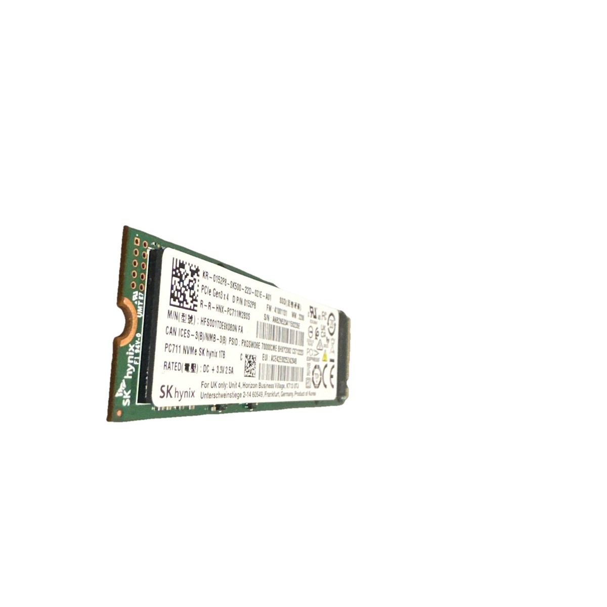 内蔵型SSD PC711 NVME SK hynix 1TB NVME M.2 SSD SK Hynix PC711 1TB M.2 2280 NVMe SSD (HFS001TDE9X073N) | eBay