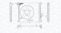 MotorküHler WasserküHler Magneti Marelli 350213200500 FüR Audi A2 8Z0 TDI
