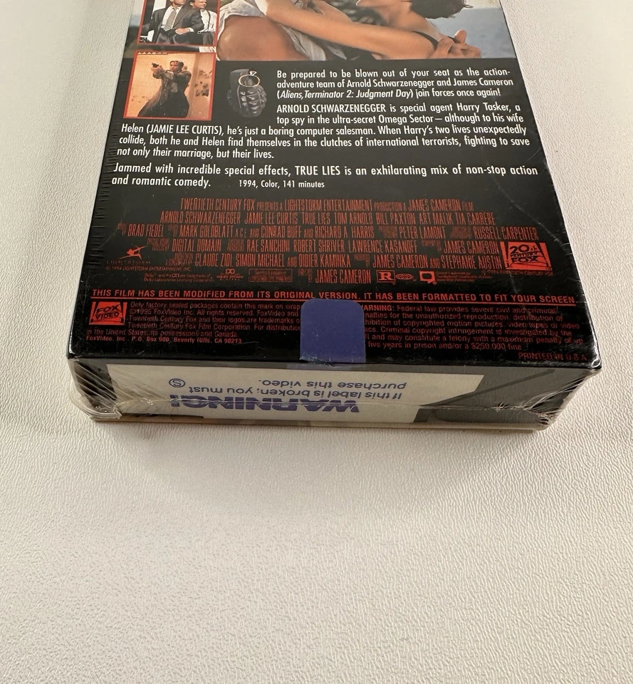 True Lies VHS 1995 - Arnold Schwarzenegger - NEW SEALED - Image 4 of 4