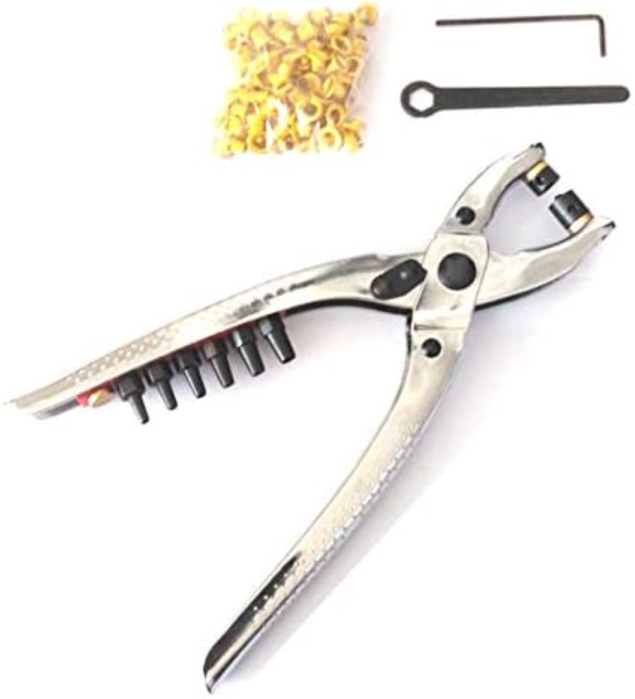 Fustellatrice Manuale Chrome Vanadium Pinza Foratrice Con 6 Punzoni Intercambiab