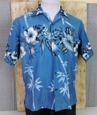 Makani Hawaiian Shirt Mens Small Short Sleeve Hibiscus Floral Polyester