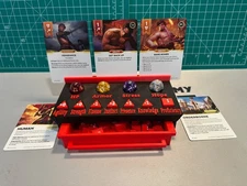 Daggerheart 3D Printed Player Tracker Tray – Stat, Stress & Card Display