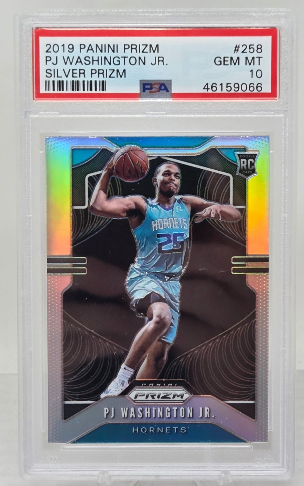 2019 Prizm PJ WASHINGTON JR. Silver Refractor PSA 10 Gem Mint