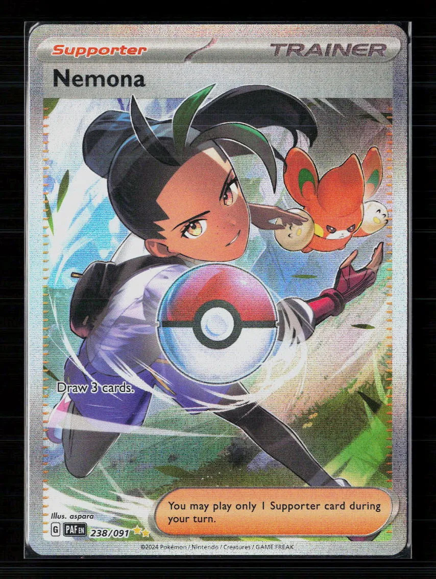 Pokemon 2024 Paldean Fates Nemona FA SAR #238/91