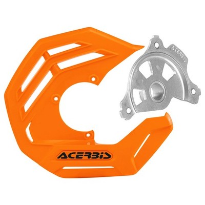 Acerbis X-Future Front Disc Cover with Mounting Kit Orange For Husaberg FE 570