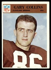 1966 Philadelphia Football Card Gary Collins Cleveland Browns #42 EX+