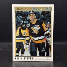 1991-92 O-Pee-Chee Premier - Kevin Stevens #26 Pittsburgh Penguins