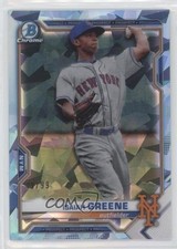 2021 Bowman Sapphire Chrome Prospects Aqua Refractor 19/99 Isaiah Greene 3x7