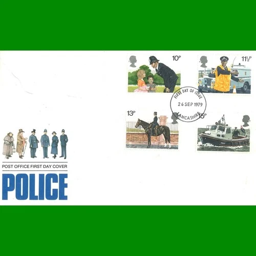 FDC Police Commemorative Post Office First Day Cover Stamps, 26.9.1979 - Picture 1 of 3