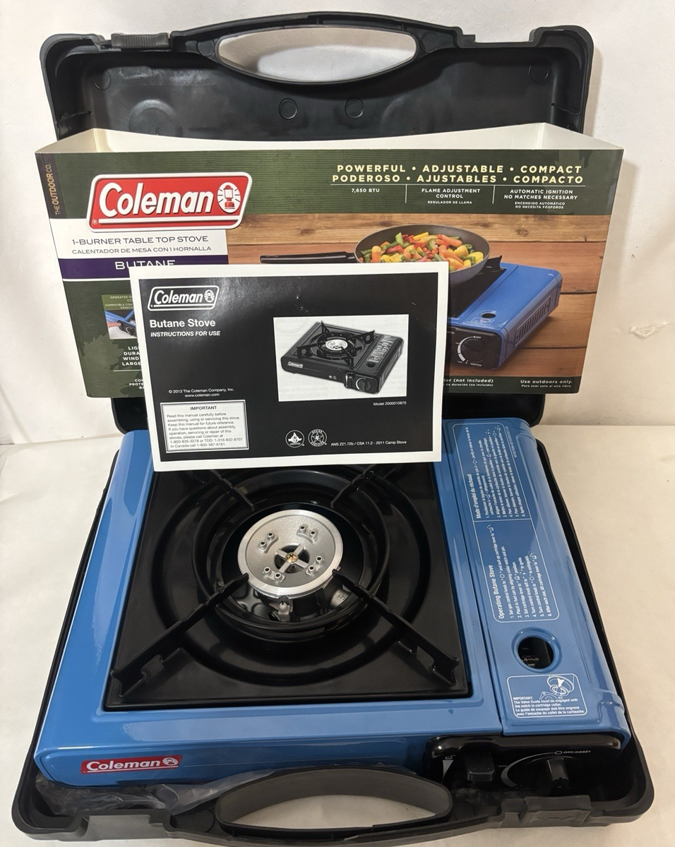 Coleman Portable 1-Burner Butane Gas Stove 2000020951 7650 BTU w