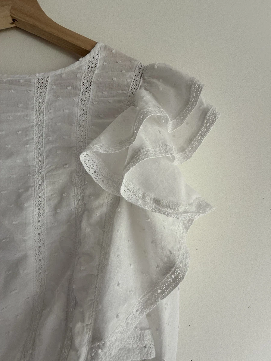 Haut à Une épaule Forever 21 Noir Avec Motif Papillon - Taille L - Polyester - Occasion Très Bon état