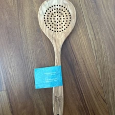 Pioneer Woman Olive Wood Slotted Spoon