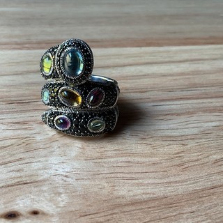 Judith Ripka Sterling Silver Snake Ring Size 6.5. Gemstones Wt Of 0.6 Gm