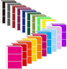 300 Pieces Removable Color Labels Stickers 2" x 4" Large Moving Stickers Color C