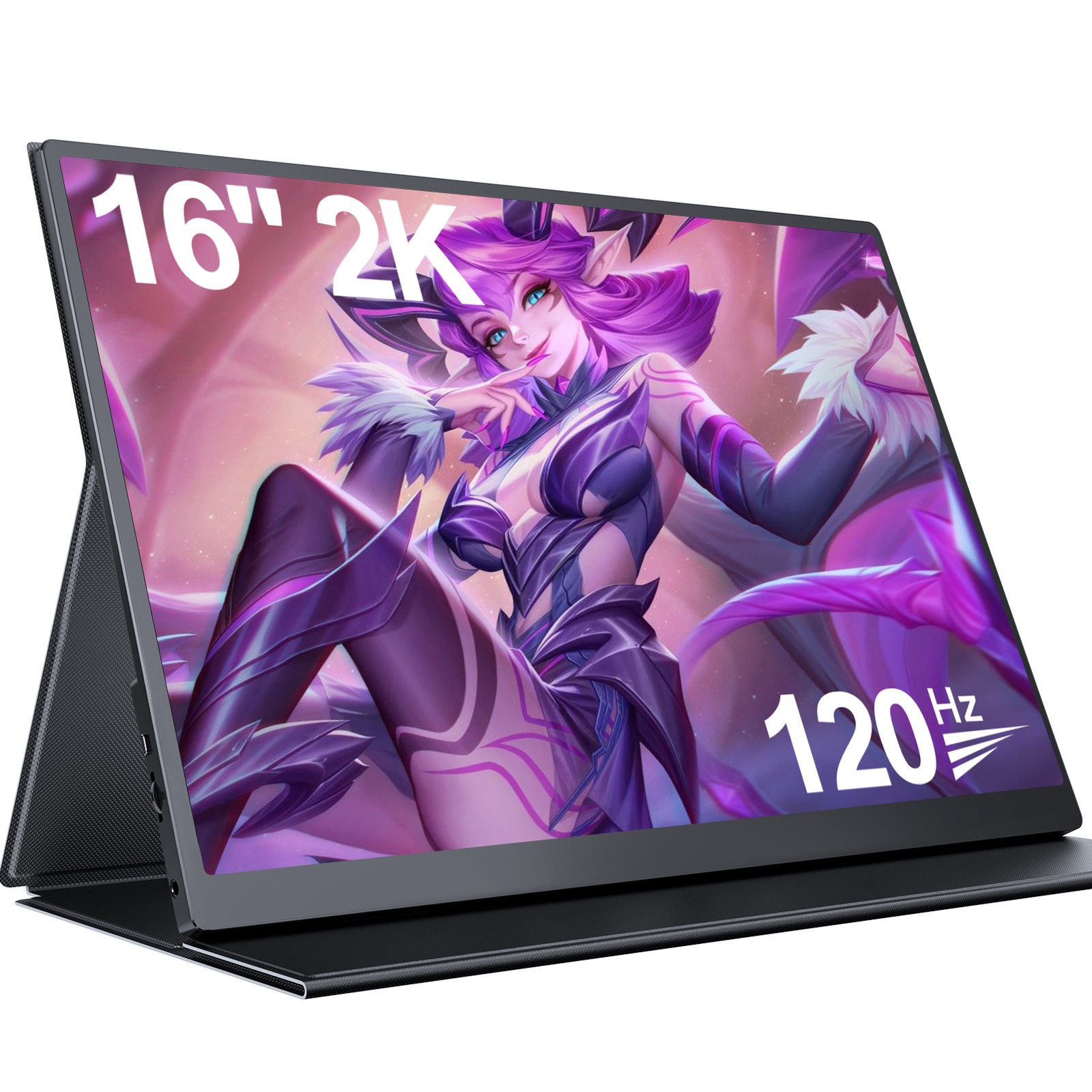UPERFECT 16" 2K Portable Monitor 120Hz 2560*1600 Second Extender Display Screen